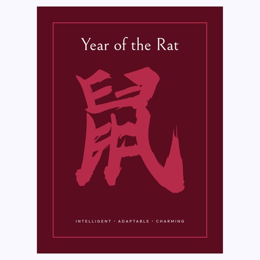 Rat in Curvy Print - Custom Chinese Zodiac Poster 6