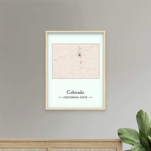 Colorado	 State Poster - Boundary Map 8