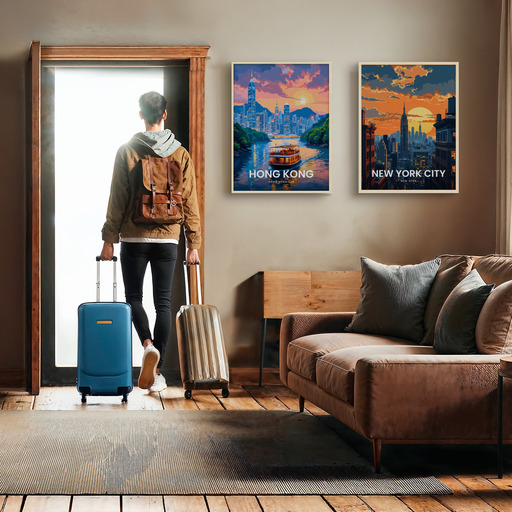 Hong Kong Travel Print - Vintage Travel Art Poster 11