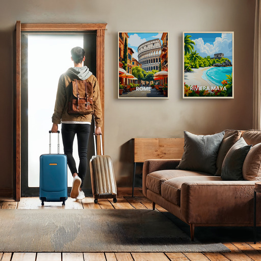 Rome Travel Print - Vintage Travel Art Poster 11