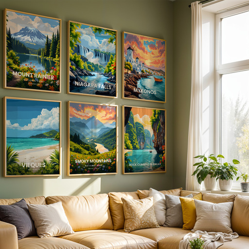 Smoky Mountains National Park Travel Print - Vintage Travel Art Poster 8