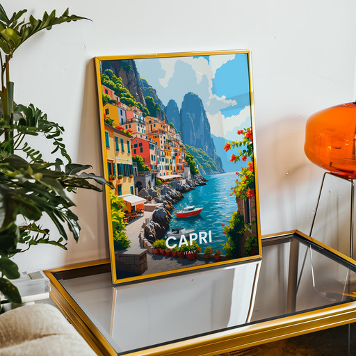 Capri Travel Print - Vintage Travel Art Poster 9