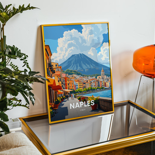 Naples Travel Print - Vintage Travel Art Poster 9
