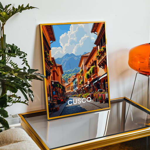 Cusco Travel Print - Vintage Travel Art Poster 9