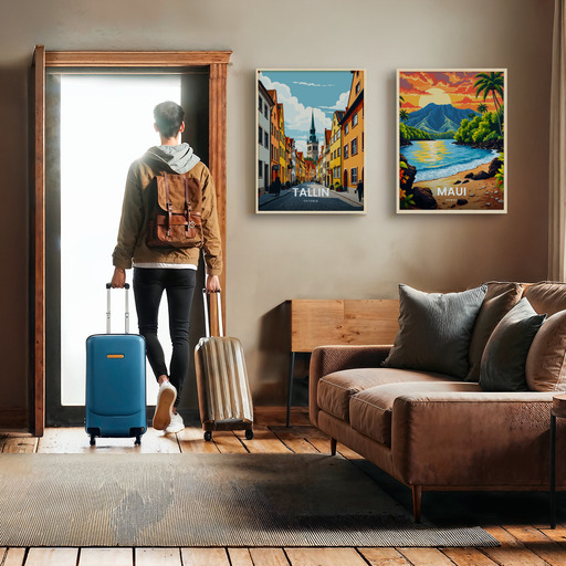 Tallin Travel Print - Vintage Travel Art Poster 11