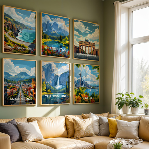 Yellowstone National Park Travel Print - Vintage Travel Art Poster 8