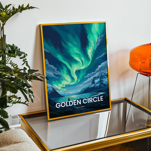 Aurora Borealis Travel Print - Vintage Travel Art Poster 9