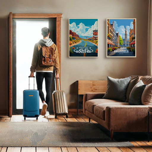 Route 66 Travel Print - Vintage Travel Art Poster  11