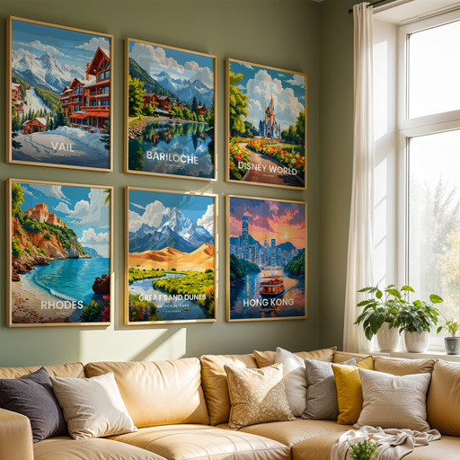 Great Sand Dunes National Park Travel Print - Vintage Travel Art Poster 8