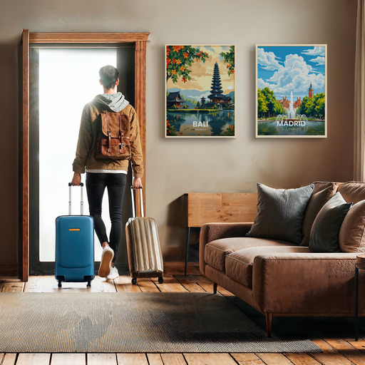 Bali Travel Print - Vintage Travel Art Poster 11