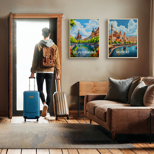 St. Petersburg Travel Print - Vintage Travel Art Poster 11