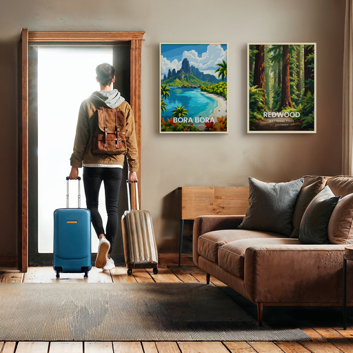 Bora Bora Travel Print - Vintage Travel Art Poster 10