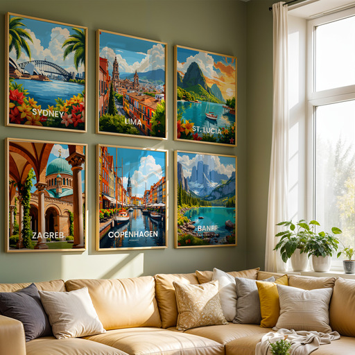 Copenhagen Travel Print - Vintage Travel Art Poster 8