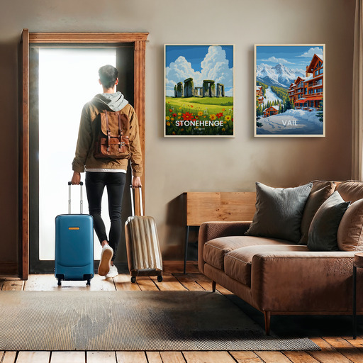 Stonehenge Travel Print - Vintage Travel Art Poster 11