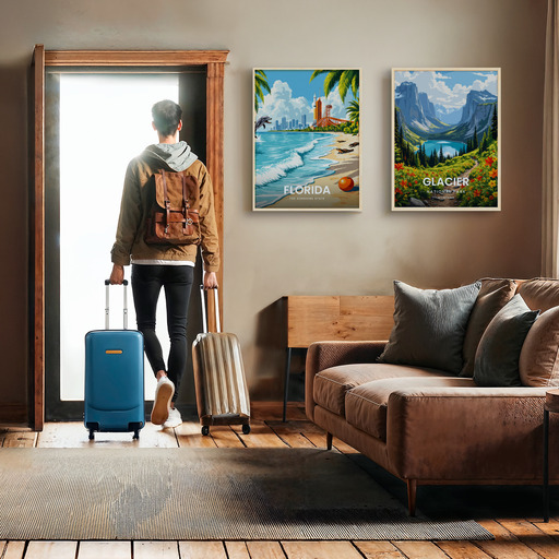 Florida Travel Print - Vintage Travel Art Poster 11