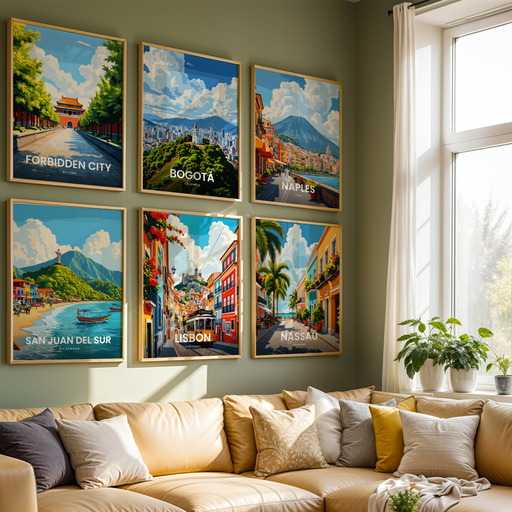 Lisbon Travel Print - Vintage Travel Art Poster 8