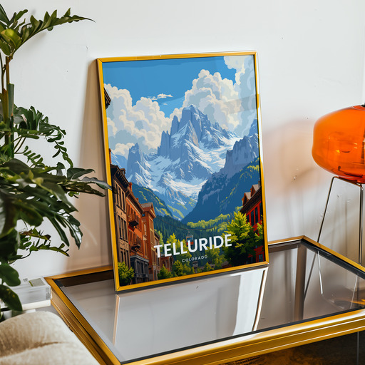 Telluride Travel Print - Vintage Travel Art Poster 9
