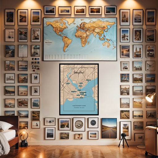 Istanbul Airbnb Tourist Poster in Road Trip - Street Map 8