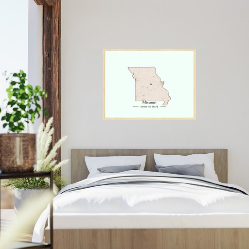 Missouri State Poster - Boundary Map 8