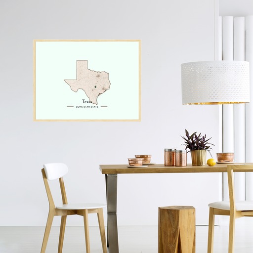 Texas State Poster - Boundary Map 10