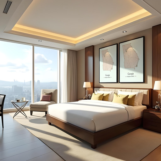 Georgia State Poster - Boundary Map 10