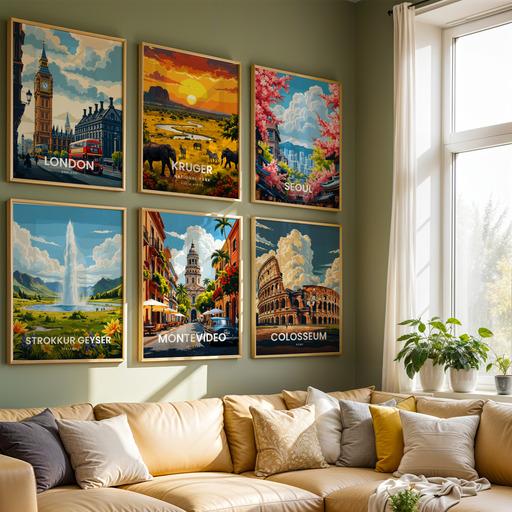 Montevideo Travel Print - Vintage Travel Art Poster 7