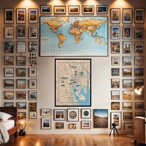 Tokyo Airbnb Tourist Poster in Road Trip - Street Map 9