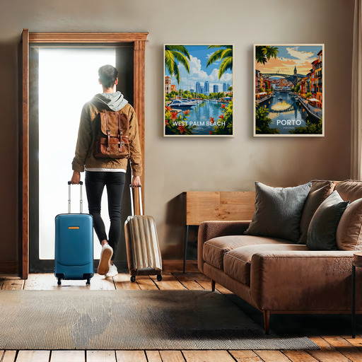 West Palm Beach Travel Print - Vintage Travel Art Poster 11