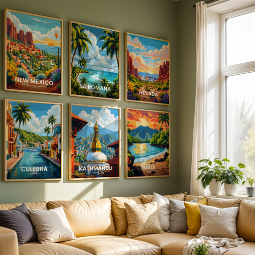 Kathmandu Travel Print - Vintage Travel Art Poster 8