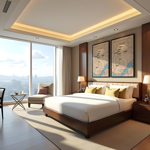 Seoul Airbnb Tourist Poster in Road Trip - Street Map 10