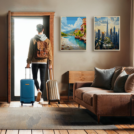 Cyprus Travel Print - Vintage Travel Art Poster 11