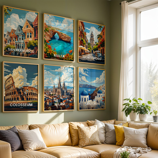 Milan Travel Print - Vintage Travel Art Poster 8