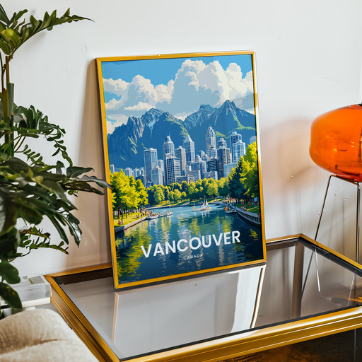 Vancouver Travel Print - Vintage Travel Art Poster 9