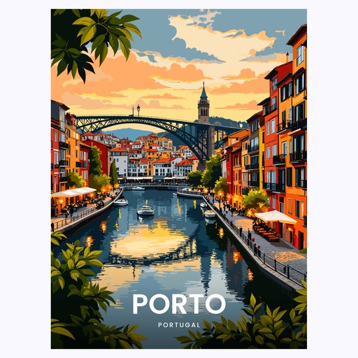 Porto Travel Print - Vintage Travel Art Poster 6