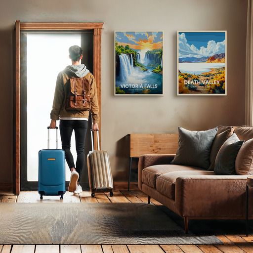 Victoria Falls Travel Print - Vintage Travel Art Poster 11