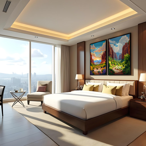 Zion National Park Travel Print - Vintage Travel Art Poster 10