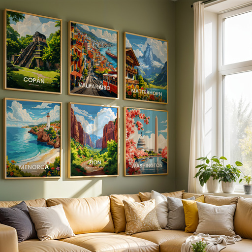 Zion National Park Travel Print - Vintage Travel Art Poster 8