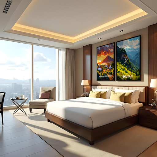 Bhutan Travel Print - Vintage Travel Art Poster 10