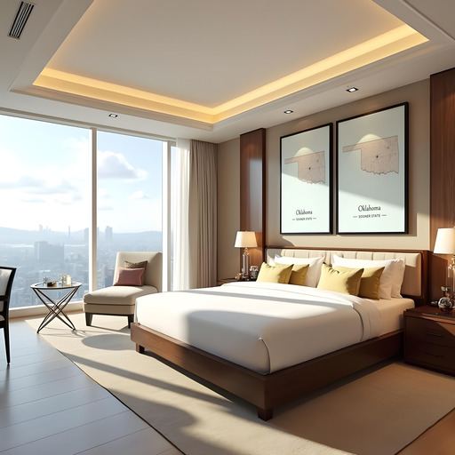 Oklahoma State Poster - Boundary Map 10