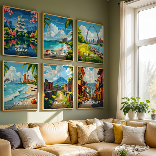 Pompeii Travel Print - Vintage Travel Art Poster 8