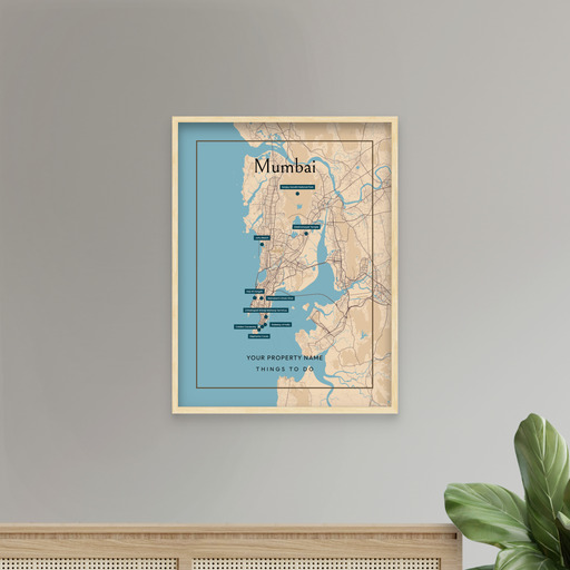 Mumbai Airbnb Tourist Poster in Road Trip - Street Map 8