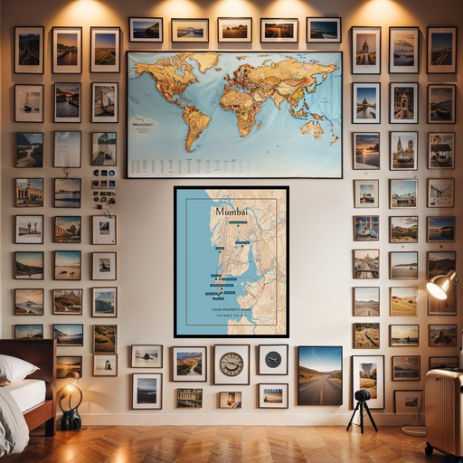 Mumbai Airbnb Tourist Poster in Road Trip - Street Map 9