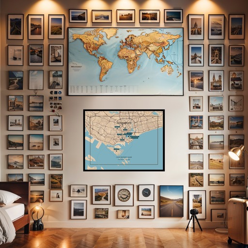 Singapore Airbnb Tourist Poster in Road Trip - Street Map 8