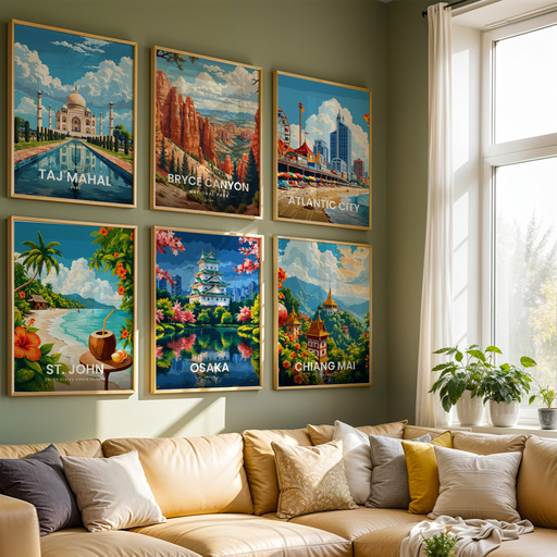 Osaka Travel Print - Vintage Travel Art Poster 8