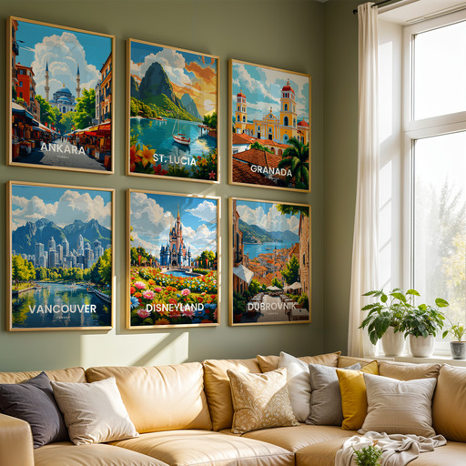 Disneyland Travel Print - Vintage Travel Art Poster 8