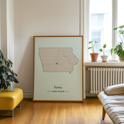 Iowa State Poster - Boundary Map 9