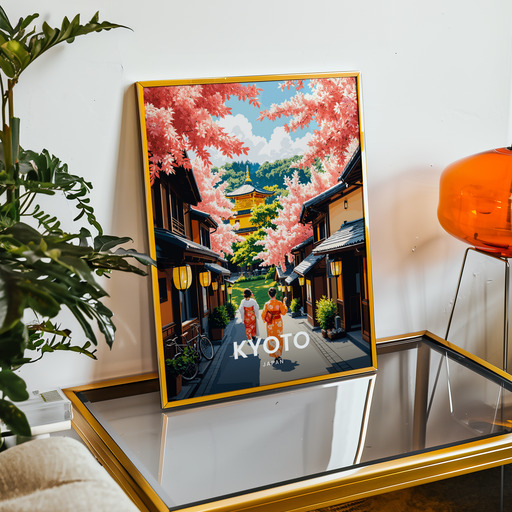 Kyoto Travel Print - Vintage Travel Art Poster 9
