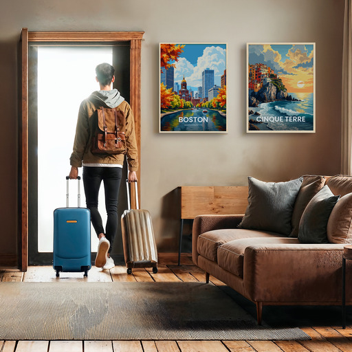 Boston Travel Print - Vintage Travel Art Poster 11