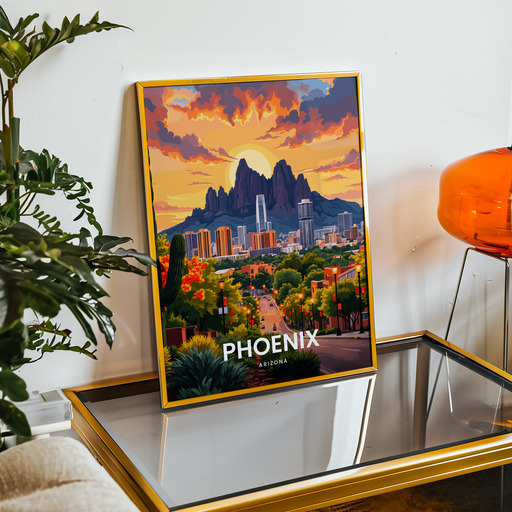 Phoenix Travel Print - Vintage Travel Art Poster 9