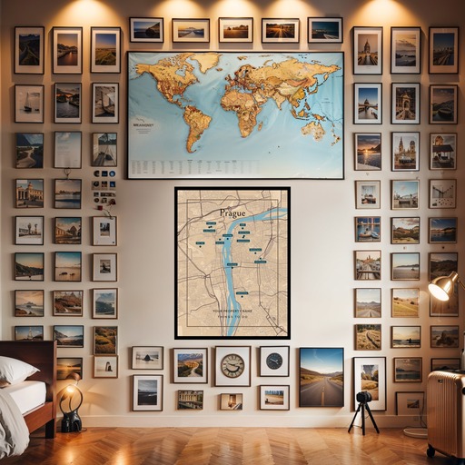 Prague Airbnb Tourist Poster in Road Trip - Street Map 8